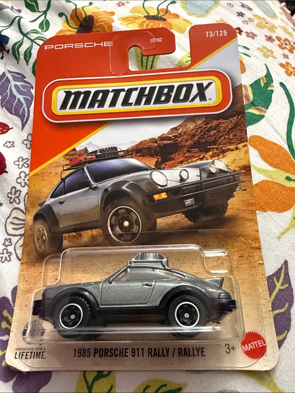 Matchbox 1985 Porsche 911 Rally Toy Car - Silver